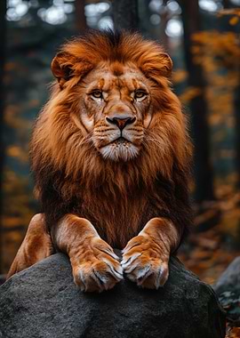 Majestic Lion Portrait
