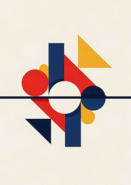 Geometric Shapes Composition