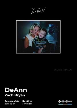 DeAnn - Zach Bryan Album Cover