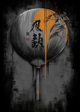 Ukiyo Minimalism Japanese Uchiwa