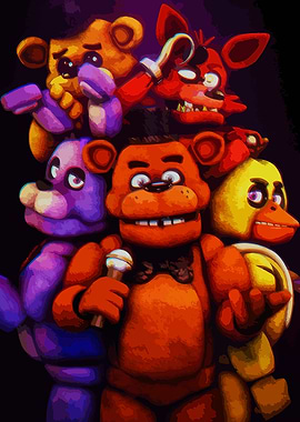 Five Nights at Freddy's characters artwork