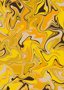 Sol Veil - Abstract Artwork in Swirling Amber and Earth Tones