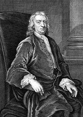 Isaac Newton Portrait Engraving