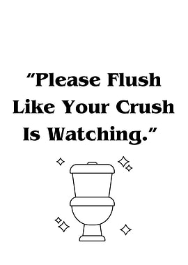 Funny Toilet Poster