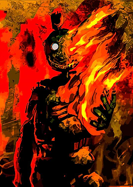 Burning Animatronic Figure