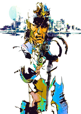 Solid Snake Metal Gear Illustration