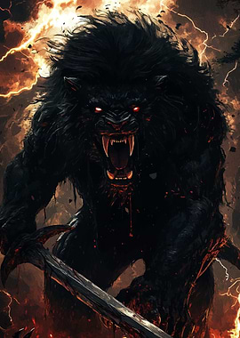 Fearsome Werewolf Sword