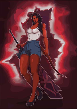 Devil Woman with Spear