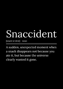 Snaccident Definition Text Art