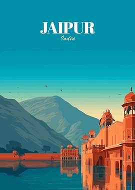 Jaipur, India Travel Poster