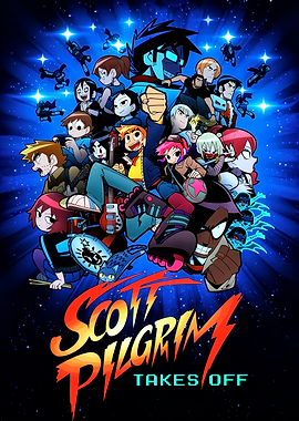 Scott Pilgrim Takes Off Poster