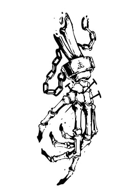 Chained Skeleton Hand
