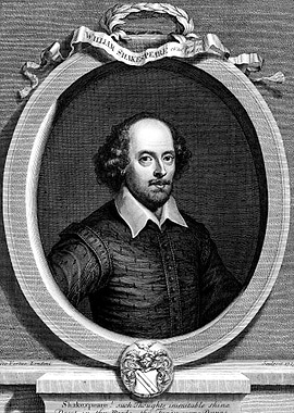 William Shakespeare Portrait Engraving