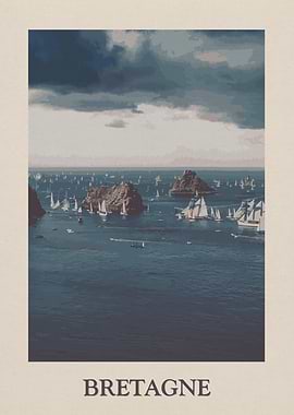 Bretagne Sailing Regatta Poster