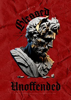 Martyr – Red Kintsugi Statue Art