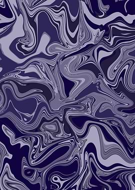 Violet Whispers - Abstract Artwork in Flowing Grays and Purples