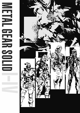 Metal Gear Solid I-IV Poster