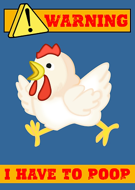 Urgent Chicken Cartoon