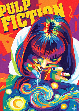 Pulp Fiction Mia Wallace Wpap Pop Art