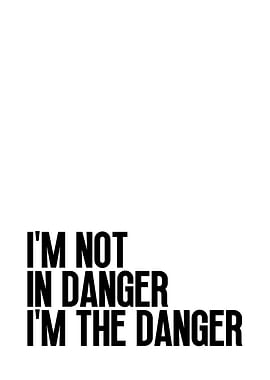 I'm the danger quote