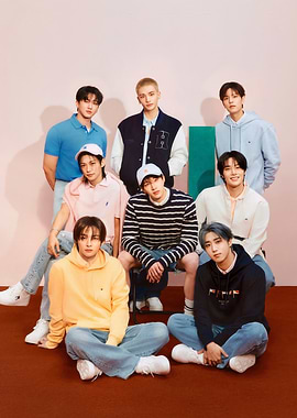 Group Portrait of Stylish Young Men