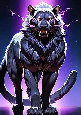 Ferocious Black Panther Digital Art