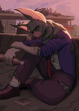 Anthropomorphic Character in Despair