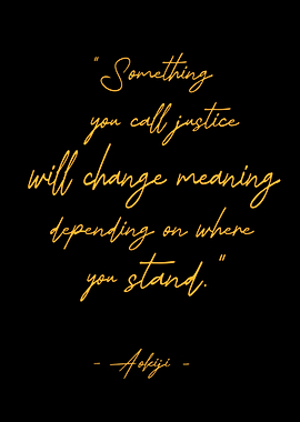 Aokiji Quote on Justice