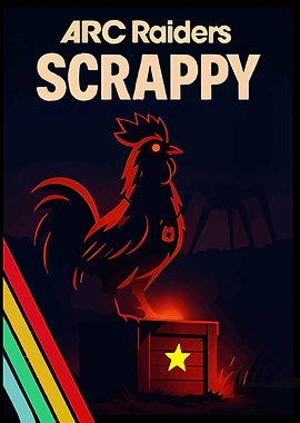 Arc Raiders Scrappy Rooster Illustration