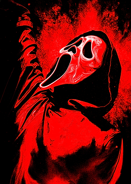 Scream Ghostface Red and Black