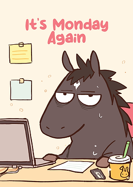 Monday Horse Cartoon