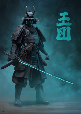Cyberpunk Samurai Warrior