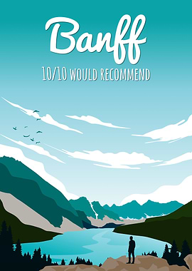Banff Canada Travel Poster