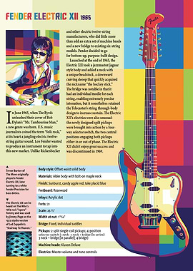 Fender Electric XII 1965 Pop Art