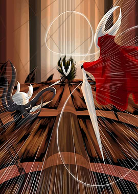Hollow Knight Battle Scene