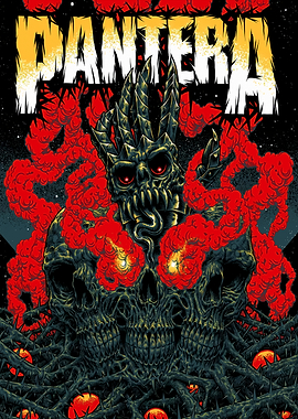Pantera Band Skull Artwork