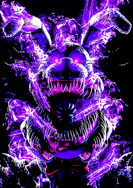 Nightmare Bonnie Purple Glow