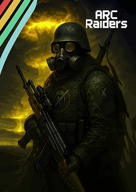 Arc Raiders Soldier with Gas Mask