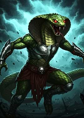 Anthropomorphic Cobra Warrior