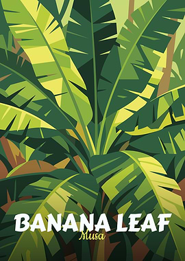 Banana Leaf Illustration