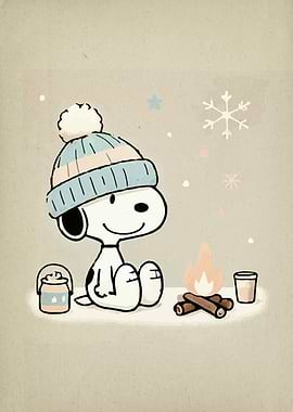 Snoopy Winter Campfire