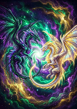 Two Dragons in a Cosmic Dance