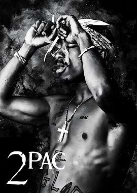2Pac Smoking Portrait