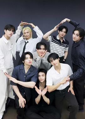 Group Portrait of Nine Young Men