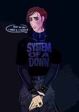 Emo Boy with System of a Down Shirt