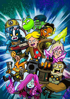 Final Space game Characters Group Shot