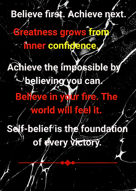 Inspirational Quote on Marble Background