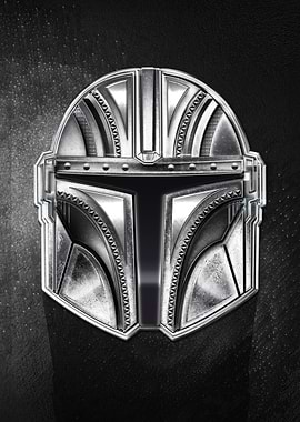 Silver Mando helmet