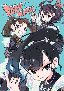 Babymetal Cartoon Illustration