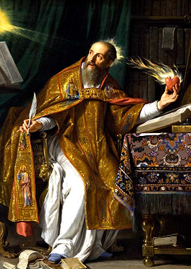 Saint Augustine of Hippo Painting